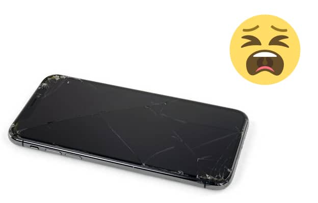 damaged iphone x