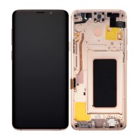 For Samsung Galaxy S9 Plus - SM-G965F - Screen Assembly With Frame - Sunrise Gold - GH97-21692E - Refurbished