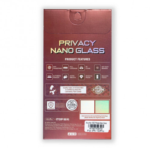 Atouchbo King Kong - Privacy Nano Glass Protection - For iPhone 13 / iPhone 13 Pro