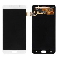 Genuine Samsung Galaxy Note 5 - SM-N920 - LCD Screen and Digitizer Assembly - Samsung Service Pack - White - GH97-17755C