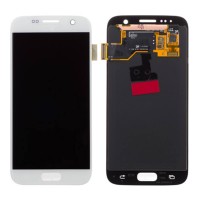 Genuine Samsung Galaxy S7 - SM-G930 - LCD Screen and Digitizer Assembly - Samsung Service Pack - White - GH97-18523D