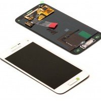 Genuine Samsung Galaxy S5 Mini - G800F - LCD Assembly with Home Button - Samsung Service Pack - White - GH97-16147B