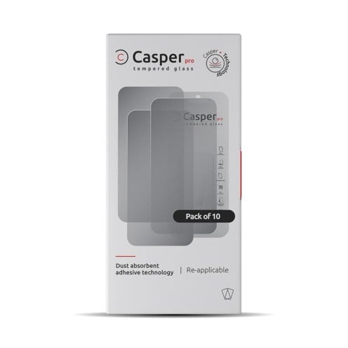 Casper Pro - Tempered Glass For iPhone 15 Pro Max - Privacy - 10 Pack