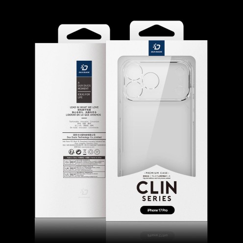 DuxDucis - Case - Clin Series - For iPhone 17 Pro - Clear