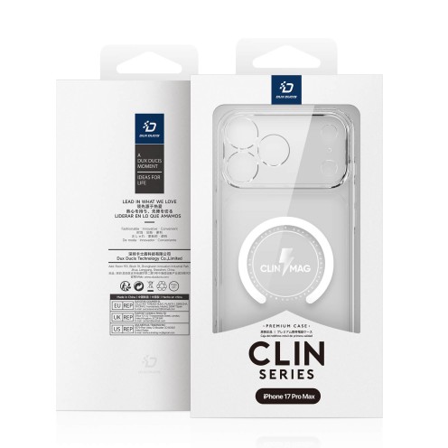 DuxDucis - Magsafe Case - Clin Series - For iPhone 17 Pro Max - Clear DuxDucis - Magsafe Case - Clin Series - For iPhone 17 Pro Max - Clear
