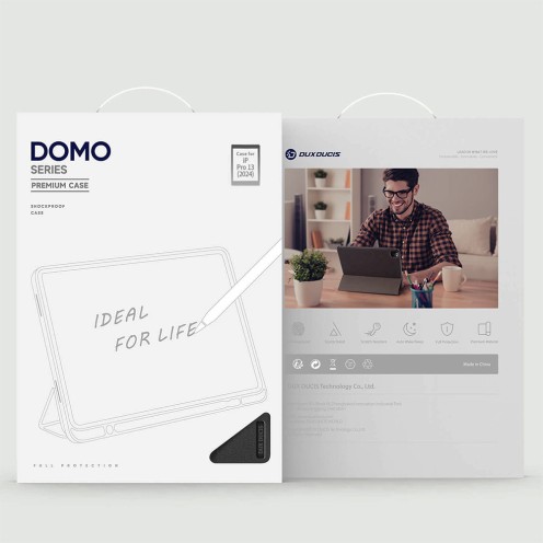 DuxDucis - Domo Series - Protective Case - For iPad Air 13 - 2024/2025 - Black