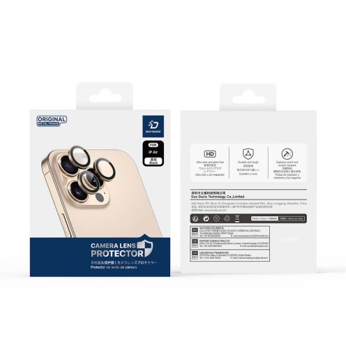 DuxDucis - Hawk Series - Camera Lens Protector With Fitting Guide - For iPhone Air - Sky Blue
