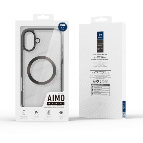 DuxDucis - Magsafe Case - Aimo Series - For iPhone 16 Plus - Black
