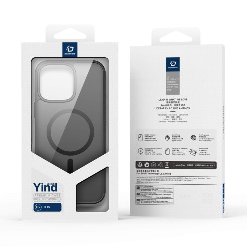 DuxDucis - Magsafe Case - Yind Series - For iPhone 15 - Black
