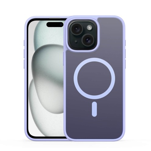 DuxDucis - Magsafe Case - Yind Series - For iPhone 15 - Light Purple