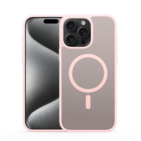 DuxDucis - Magsafe Case - Yind Series - For iPhone 15 Pro - Light Pink