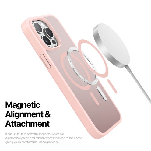 DuxDucis - Magsafe Case - Yind Series - For iPhone 15 Pro - Light Pink