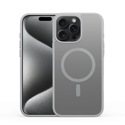 DuxDucis - Magsafe Case - Yind Series - For iPhone 15 Pro Max - Grey