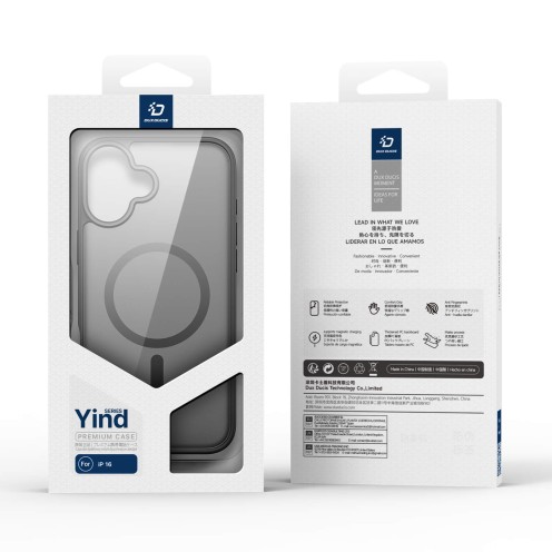 DuxDucis - Magsafe Case - Yind Series - For iPhone 16 - Black