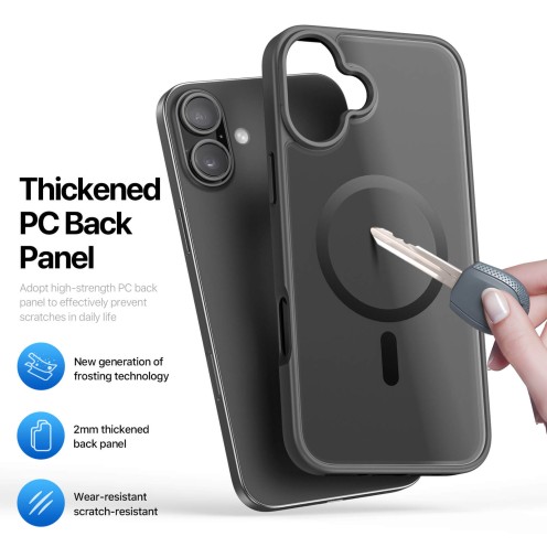 DuxDucis - Magsafe Case - Yind Series - For iPhone 16 - Black