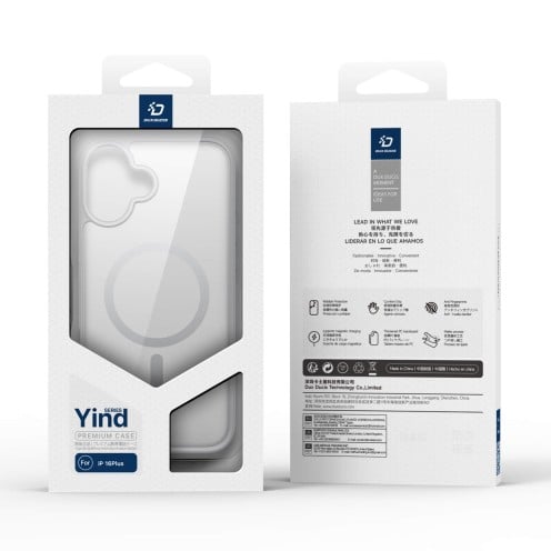 DuxDucis - Magsafe Case - Yind Series - For iPhone 16 Plus - Grey