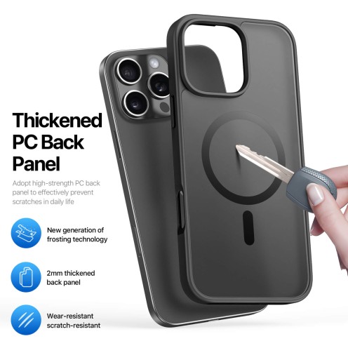 DuxDucis - Magsafe Case - Yind Series - For iPhone 16 Pro Max - Black