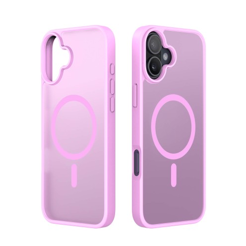 DuxDucis - Magsafe Case - Yind Series - For iPhone 16 - Rose Pink