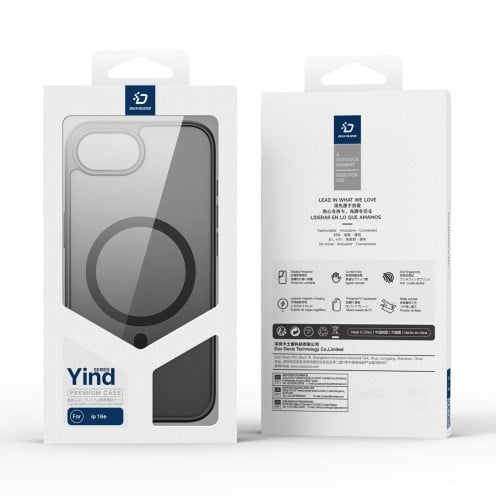 DuxDucis - Magsafe Case - Yind Series - For iPhone 16e/17e - Black DuxDucis - Magsafe Case - Yind Series - For iPhone 16e/17e - Black