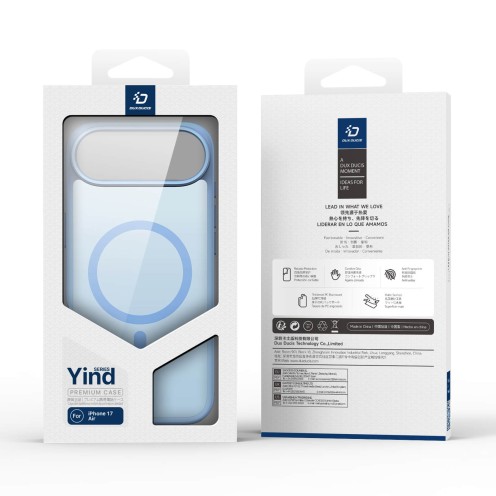 DuxDucis - Magsafe Case - Yind Series - For iPhone Air - Light Blue