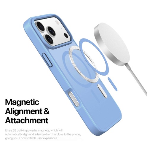 DuxDucis - Magsafe Case - Yind Series - For iPhone 17 Pro - Light Blue