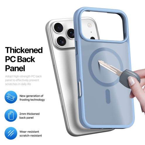 DuxDucis - Magsafe Case - Yind Series - For iPhone 17 Pro - Light Blue