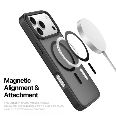 DuxDucis - Magsafe Case - Yind Series - For iPhone 17 Pro Max - Black