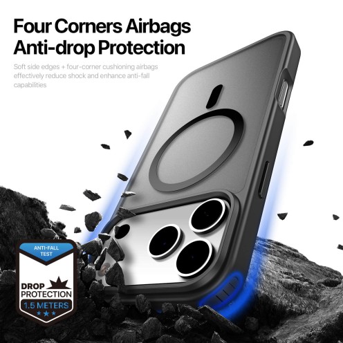DuxDucis - Magsafe Case - Yind Series - For iPhone 17 Pro Max - Black