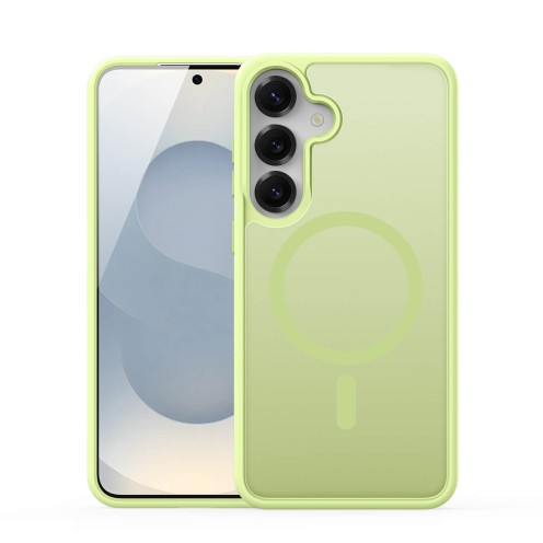 DuxDucis - Magsafe Case - Yind Series - For Samsung Galaxy S25 Plus - SM-S936 - Lime Green