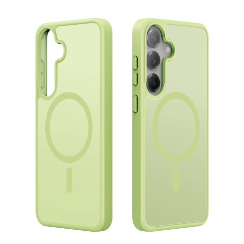 DuxDucis - Magsafe Case - Yind Series - For Samsung Galaxy S25 Plus - SM-S936 - Lime Green