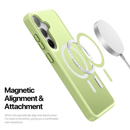 DuxDucis - Magsafe Case - Yind Series - For Samsung Galaxy S25 Plus - SM-S936 - Lime Green