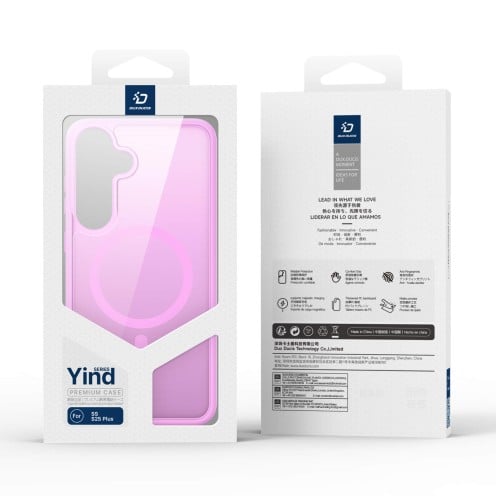 DuxDucis - Magsafe Case - Yind Series - For Samsung Galaxy S25 Plus - SM-S936 - Rose Pink