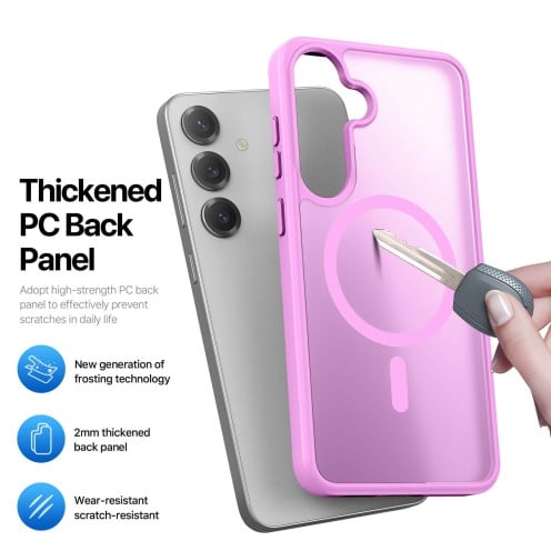 DuxDucis - Magsafe Case - Yind Series - For Samsung Galaxy S25 Plus - SM-S936 - Rose Pink