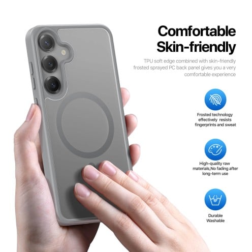DuxDucis - Magsafe Case - Yind Series - For Samsung Galaxy S25 - SM-S931 - Grey