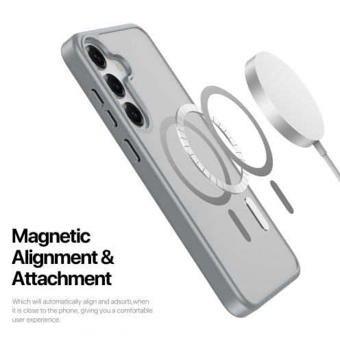 DuxDucis - Magsafe Case - Yind Series - For Samsung Galaxy S25 - SM-S931 - Grey