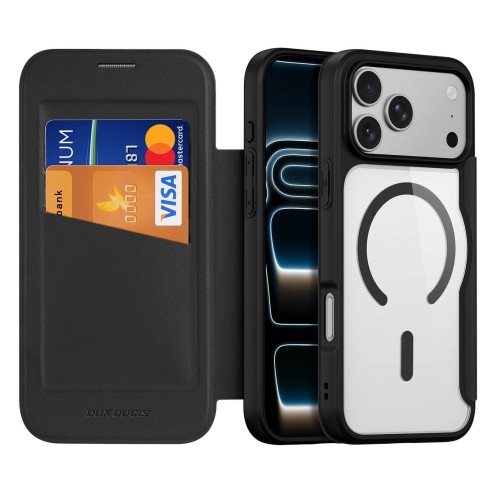 DuxDucis - Magsafe Case - Skin X Pro Series - For iPhone 17 Pro - Black DuxDucis - Magsafe Case - Skin X Pro Series - For iPhone 17 Pro - Black
