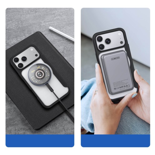 DuxDucis - Magsafe Case - Skin X Pro Series - For iPhone 17 Pro - Black DuxDucis - Magsafe Case - Skin X Pro Series - For iPhone 17 Pro - Black
