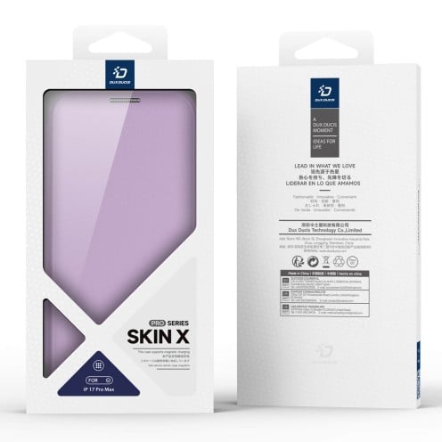 DuxDucis - Magsafe Case - Skin X Pro Series - For iPhone 17 Pro - Pink/Purple