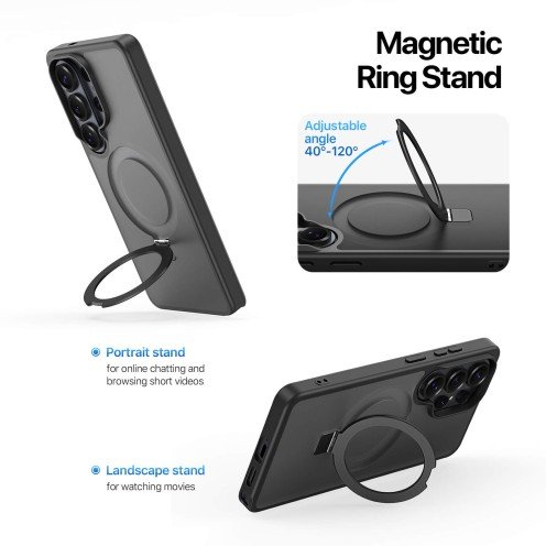DuxDucis - Magsafe Case - Yind Series - For Samsung Galaxy S26 Ultra - SM-S948 - Black DuxDucis - Magsafe Case - Yind Series - For Samsung Galaxy S26 Ultra - SM-S948 - Black