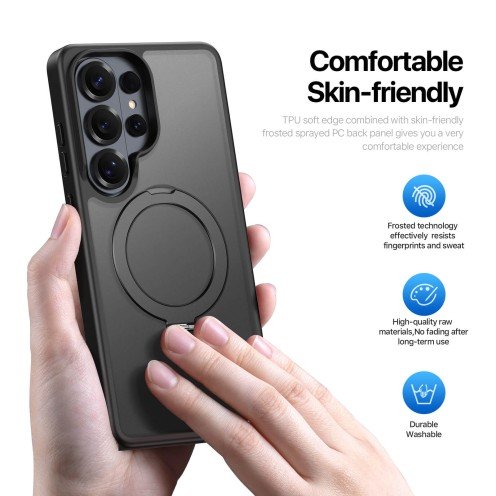 DuxDucis - Magsafe Case - Yind Series - For Samsung Galaxy S26 Ultra - SM-S948 - Black DuxDucis - Magsafe Case - Yind Series - For Samsung Galaxy S26 Ultra - SM-S948 - Black