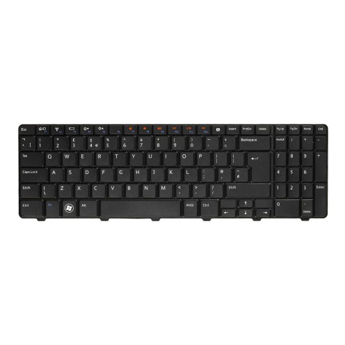 For Dell Inspiron - 15 / 15R-M5010 / N5010 - Replacement Laptop Keyboard - UK Layout - Black (0433XP)
