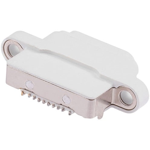 For iPad Air (2013) - 5 (2017) - 6 (2018) - 7 (2019) - 8 (2020) - 9 (2021) - Charging Port Only - 10 Pack - White - Requires Soldering For iPad Air (2013) - 5 (2017) - 6 (2018) - 7 (2019) - 8 (2020) - 9 (2021) - Charging Port Only - 10 Pack - White - Requires Soldering