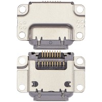 For iPad Pro 10.5 (2017) - Pro 12.9 1st Gen (2015) - Pro 12.9 2nd Gen (2017) - Charging Port Only - Requires Soldering - Space Grey -10 Pack