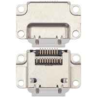 For iPad Pro 10.5 (2017) - Pro 12.9 1st Gen (2015) - Pro 12.9 2nd Gen (2017) - Charging Port Only - Requires Soldering - White -10 Pack