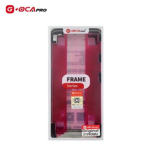 For iPhone 11 Pro Max -  Touch Screen Frame Bezel With Adhesive - G+OCA - 10 Pack