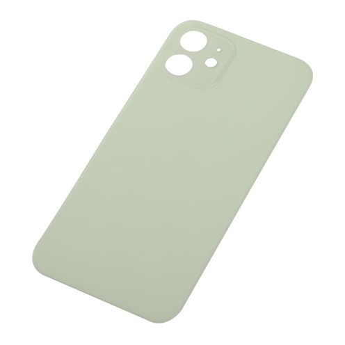For iPhone 12 - Rear Glass With Adhesive - Big Camera Hole - Green - No Logo For iPhone 12 - Rear Glass With Adhesive - Big Camera Hole - Green - No Logo