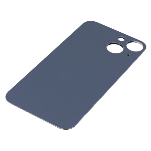 For iPhone 13 Mini - Rear Glass With Adhesive - Big Camera Hole - Midnight - No Logo