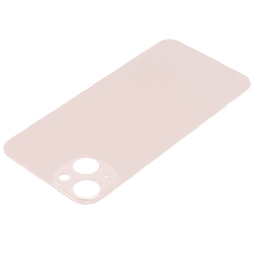 For iPhone 13 - Rear Glass With Adhesive - Big Camera Hole - Pink - No Logo