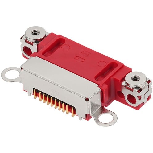 For iPhone 14 - 14 Plus - Charging Port Only - Red - 10 Pack - Requires Soldering