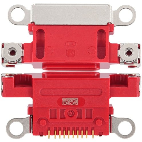 For iPhone 14 - 14 Plus - Charging Port Only - Red - 10 Pack - Requires Soldering
